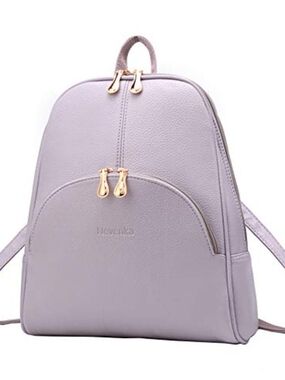 Nevenka Backpack Purse for Women Casual Shoulder Bag PU Leather Zipper Closure